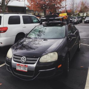 My jetta just before I left the lower 48 en route to Alaska.